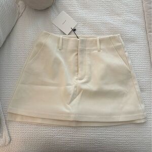DISSH Beckham Cream mini skirt
